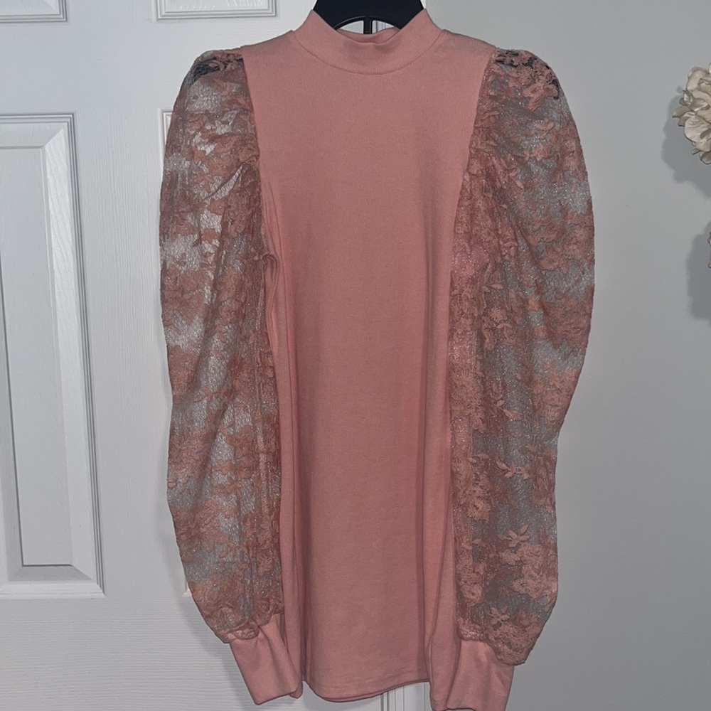 Pink body con dress